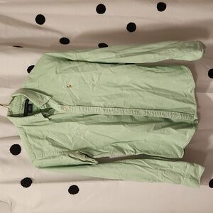 Ralph Lauren mint green woman's button down long sleeve size 6